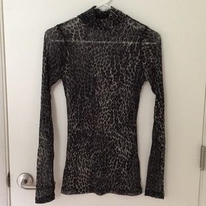 Karen Kane Sheer Leopard Top